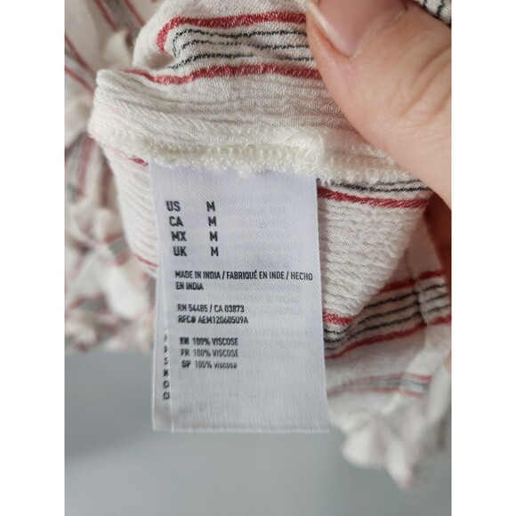 American Eagle Bohemian Long Sleeve Blouse Y2K Size Medium - Picture 6 of 6